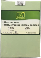 Пододеяльник AlViTek Сатин однотонный 200x220 / ПОД-СО-22-САЛ (салатовый) - 