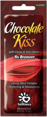 Крем для загара SolBianca Chocolate Kiss С маслом какао маслом Ши и бронзаторами (15мл)