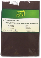Пододеяльник AlViTek Сатин однотонный 200x220 / ПОД-СО-22-ШОК (шоколадный) - 