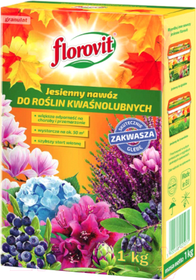 Удобрение Florovit Для голубики и других кислотолюбивых растений осенний (1кг)