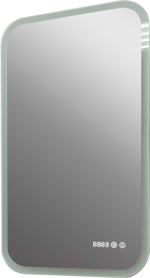 Зеркало Континент Mini Led 40x70 (с часами)