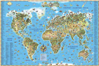 Настенная карта DMB Карта мира для детей / ОСН1234460 - 