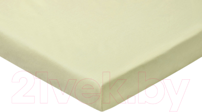 Простыня AlViTek Поплин однотонный на резинке 180x200x25 / ПР-ПО-Р-180(180)-САЛ (салатовый)