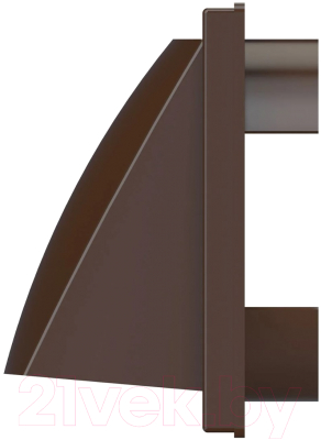 Решетка вентиляционная ERA С обратным клапаном и фланцем 1515К12.5ФВ (коричневый)
