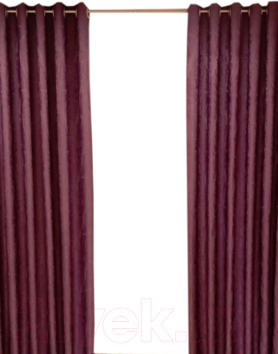 Шторы Модный текстиль 03L / 112MTSOFTA16 (250x150, 2шт, фиолетовый)
