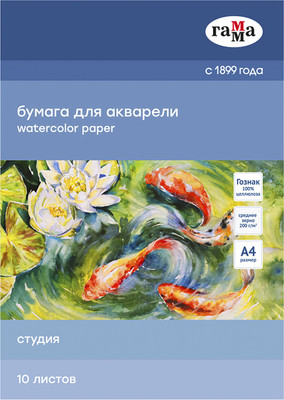 Набор бумаги для рисования ГАММА Студия / 40C03F710W (10л) - 
