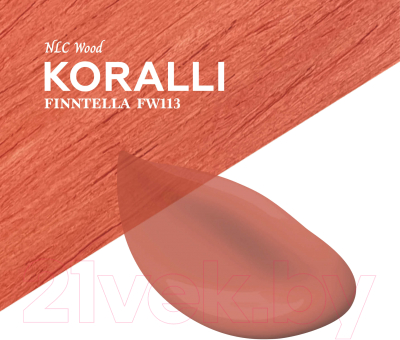 Пропитка для дерева Finntella Wooddi Aqua Koralli / F-28-0-9-FW113 (9л)