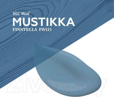 Пропитка для дерева Finntella Wooddi Aqua Mustikka / F-28-0-9-FW115 (9л)
