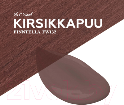 Пропитка для дерева Finntella Wooddi Aqua Kirsikkapuu / F-28-0-9-FW132 (9л)