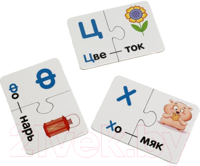 Развивающая игра Умные игры Азбука. Набор IQ-пазлов для малышей М.А. Жукова / 4650250518273