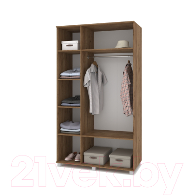 Шкаф Modern Ева Е32 (табачный дуб/белый)