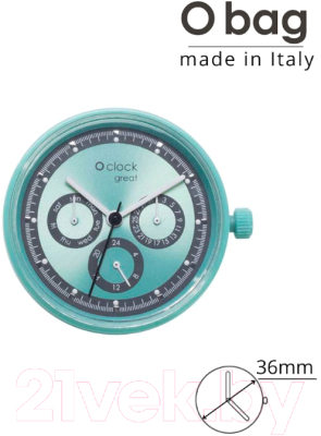 Часовой механизм O bag O clock Great OCLKD102MES16131 (темно-зеленый)