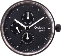 Часовой механизм O bag O clock Great OCLKD104MES06055 (черный) - 