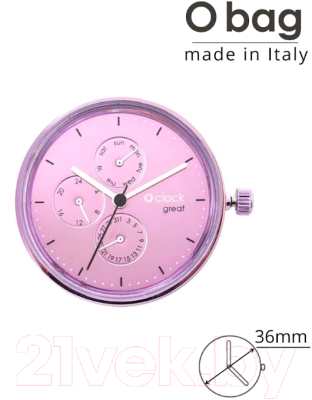 Часовой механизм O bag O clock Great OCLKD104MES04183 (фиолетовый)