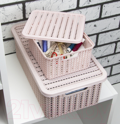 Изображение товара Корзина Idea Вязание / М2368 (чайная роза)