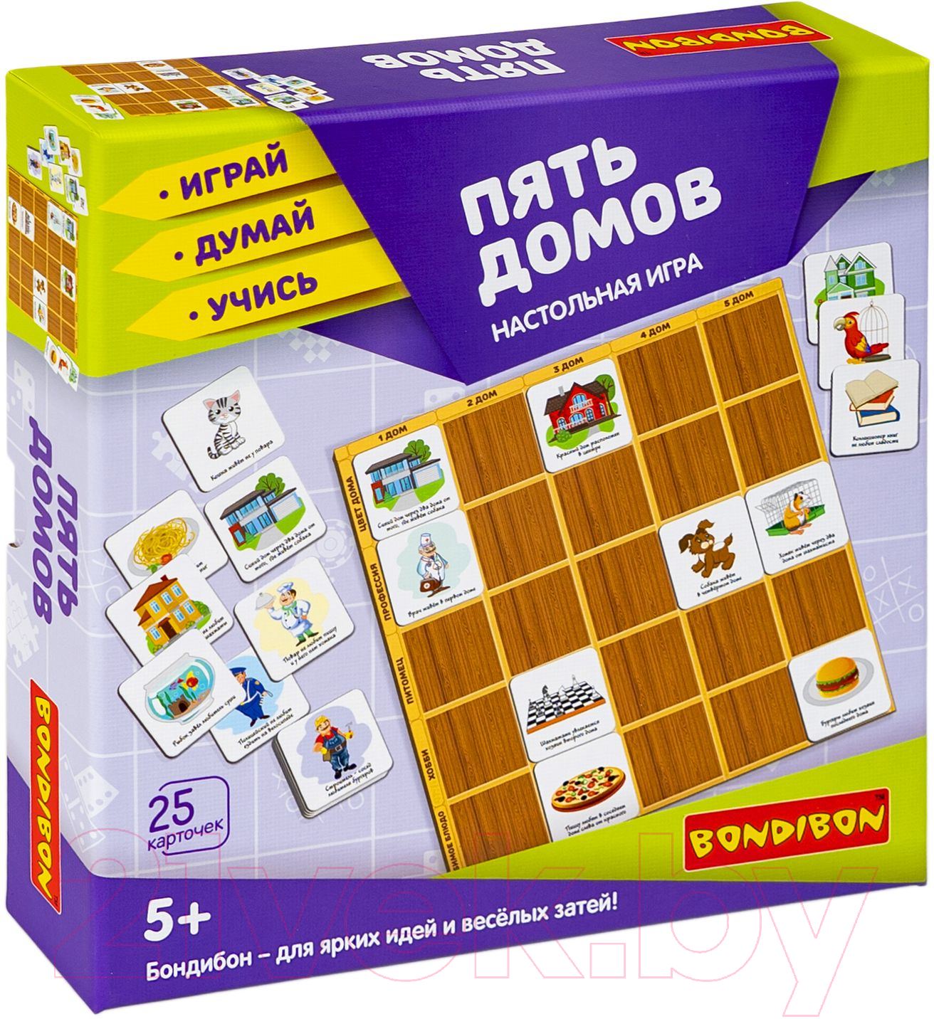 Настольная игра Bondibon Пять домов / ВВ4707