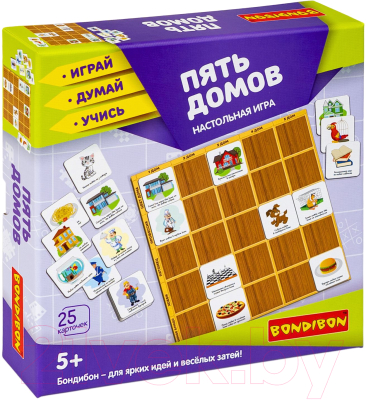 Настольная игра Bondibon Пять домов / ВВ4707