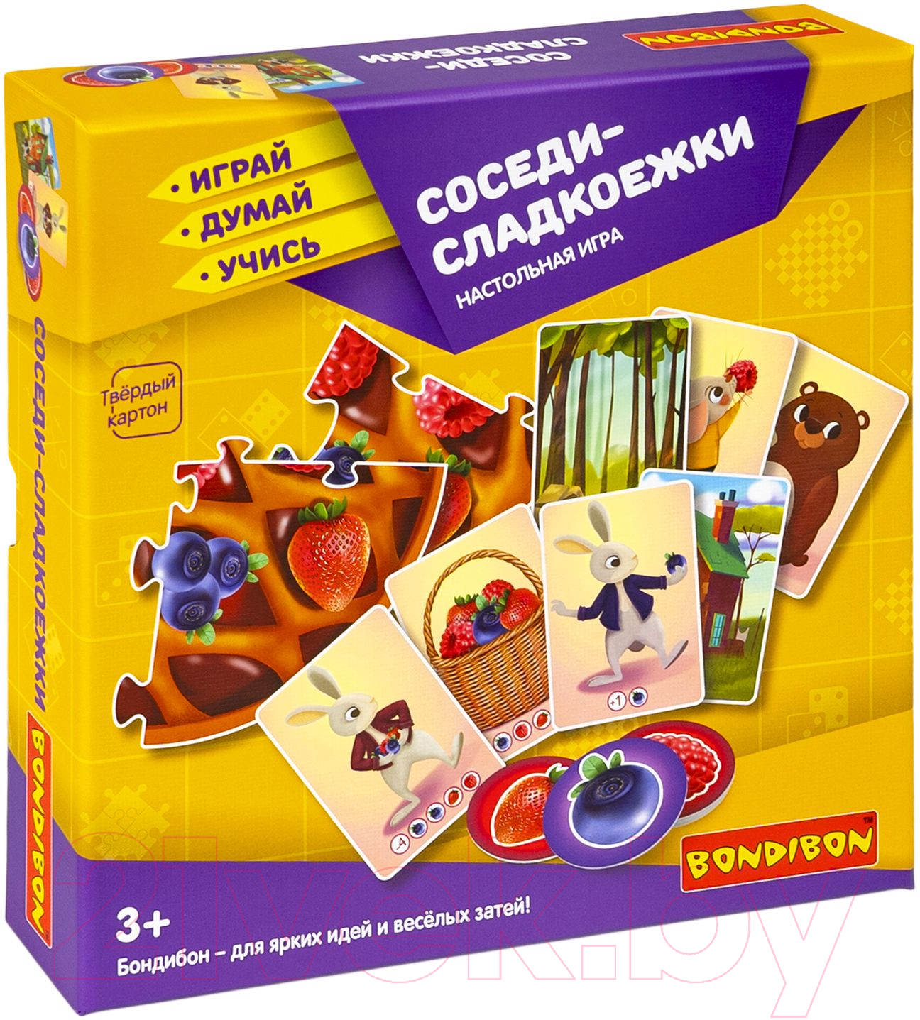 Настольная игра Bondibon Соседи-сладкоежки. Играй. Думай. Учись / ВВ4708