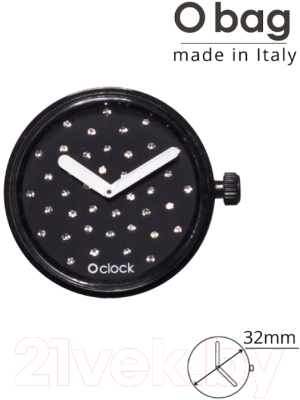 Часовой механизм O bag O clock Great OCLKD001MES09055  (черный)