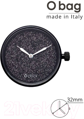 Часовой механизм O bag O clock Great OCLKD001MESG1055 (черный)