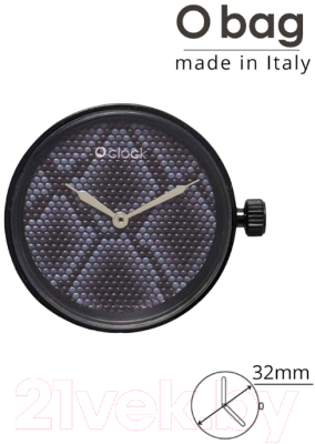 Часовой механизм O bag O clock Great OCLKD001MESL3055 (черный)