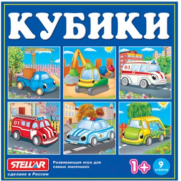 Изображение товара Развивающая игрушка Stellar Кубики в картинках №39 По мотивам сказок / 00839