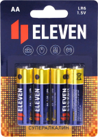 Комплект батареек Eleven AA LR6 алкалиновые ВС4 (4шт) - 