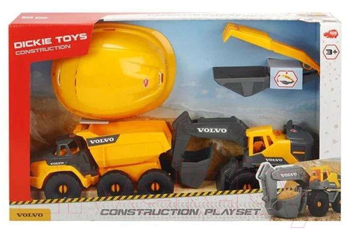 Набор игрушечной техники Dickie Construction Volvo / 3729013