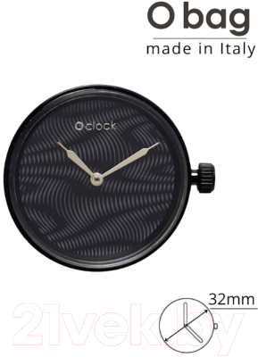 Часовой механизм O bag O clock Great OCLKD001MESL6055  (черный)