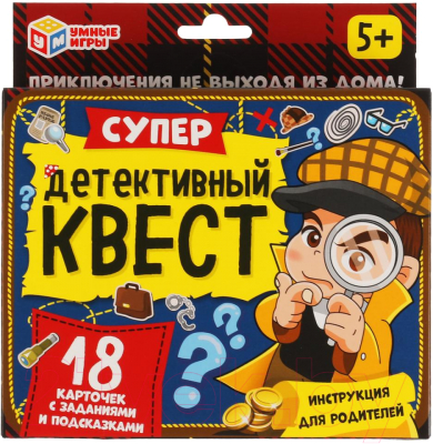 Изображение товара Настольная игра Умные игры Супер-детективный квест / 4680107907714