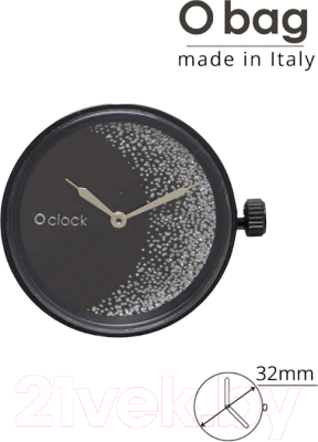 Часовой механизм O bag O clock Great OCLKD001MESL7055 (черный)