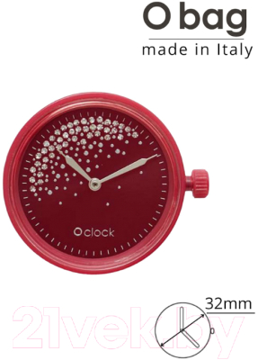 Часовой механизм O bag O clock Great OCLKD001MESL4422 (яркий винно-красный)