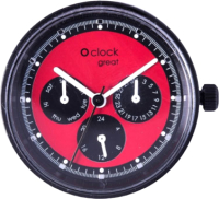 Часовой механизм O bag O clock Great OCLKD101MES16076  (красный) - 