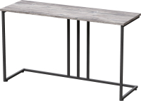 Консольный столик Millwood Лиссабон 1 Лофт Л 120x40x70.2 (сосна пассадена/металл черный) - 
