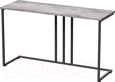 Консольный столик Millwood Лиссабон 1 Лофт Л 120x40x70.2 (сосна пассадена/металл черный)