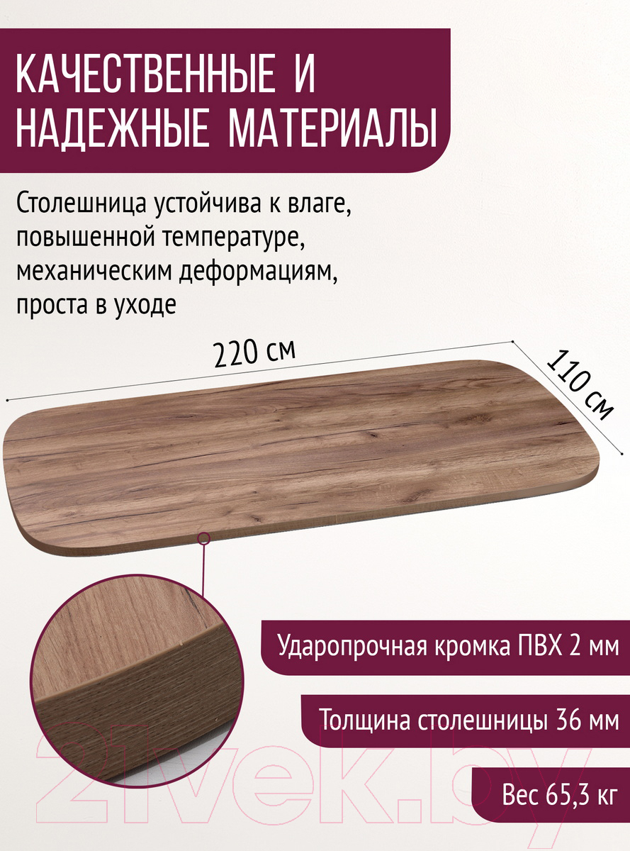 Столешница для стола Millwood М 220x110