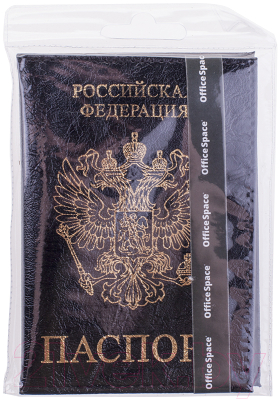 Обложка на паспорт OfficeSpace Герб KPs_1689 / 176873 (черный)