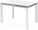 Обеденный стол M-City Corner 120 Matte / 614М04879 (белый мрамор матовый керамика/белый) - 