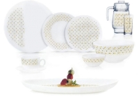Набор столовой посуды Luminarc Diwali Carinosa Gold Q7908 (46пр) - 