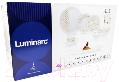 Набор столовой посуды Luminarc Diwali Carinosa Gold Q7908 (46пр)