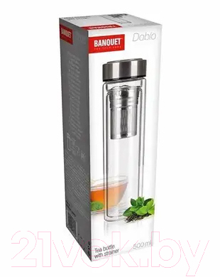 Бутылка для воды Banquet Doblo / 4205053 (с заварником)