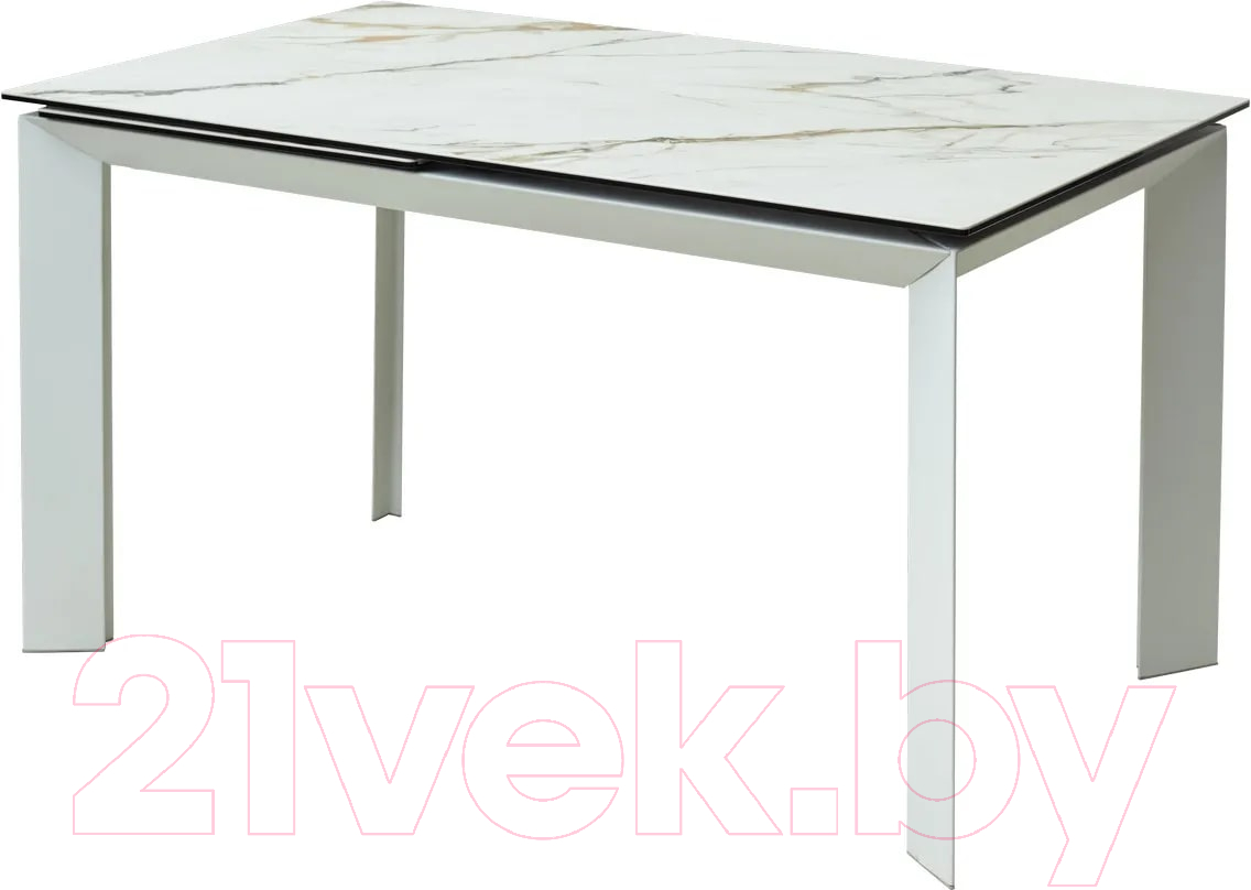 Обеденный стол M-City Cremona 180 KL-188 / 614М04876 (контрастный мрамор матовый/белый)