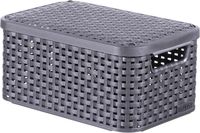 Корзина Curver Storage box with lid S / 205841 (темно-серый) - 