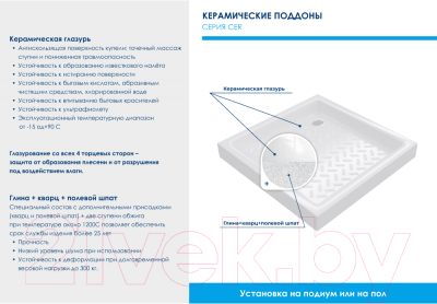 Купить Душевой поддон RGW CR-099-B / 19170199-04 в Барановичах