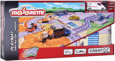 Автомобиль игрушечный Majorette Creatix Construction с машинкой / 2056412