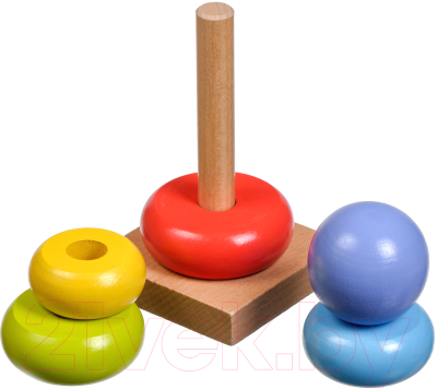 Развивающая игрушка МДИ Цветная пирамидка / LL152