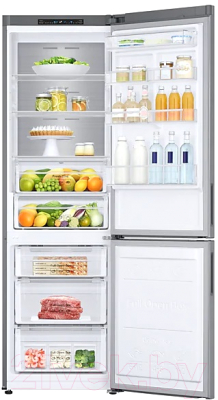 Холодильник с морозильником Samsung RB34N5061SA/WT