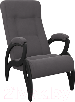 Кресло мягкое Импэкс 51 (венге/Verona Antrazite Grey)