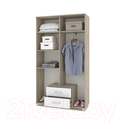 Шкаф Modern Карина К43 (серый дуб/белый)