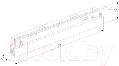 Драйвер для шинопровода Elektrostandard Slim Magnetic 95043/00